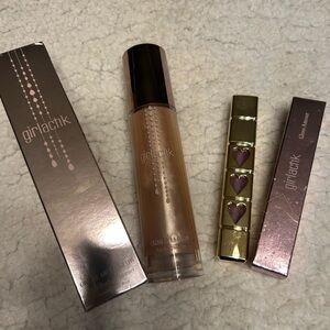 Girlactik Crème de la Glow Set - Body Shimmer Lip Gloss NEW